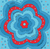 Pañuelo Multiflor celeste 70x70 - comprar online