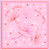 Pañuelo Sembra rosa 70x70 - comprar online