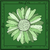 Pañuelo Flor verde 70x70 - comprar online