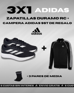 3X1 - ADIDAS DURAMO RC + MEDIAS Y CAMPERA ADIDAS VINTAGE DE REGALO. - comprar online