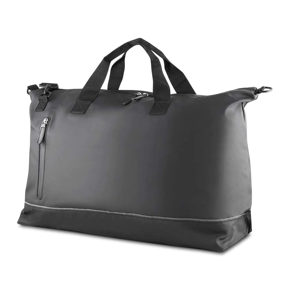 Mala Esportiva SKÖLD – PU Premium, Faixa Refletiva, Bolso Frontal com Zíper