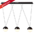 COLGANTE LED TRES LUCES ARUBA - comprar online