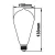 PACK X 4 LAMPARAS FILAMENTO LED 5W - VIDRIO AMBAR - MODELO PERA VINTAGE - LUZ+LED
