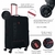 Set de valijas Urban Mode SOFT Negro 20"24" 28" doble rueda, con candado simil TSA (34917) - comprar online