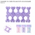 Separador de dedos pie para pedicuría estampado x2u (38930) - comprar online