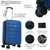 Valijas HARD CHECK IN Azul 20 pulg, 4 ruedas dobles y manija metalica extensible (39107) - comprar online