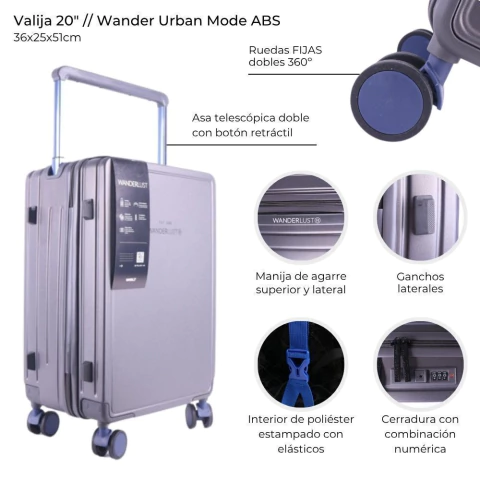 Valija Wanderlust 20 Pulg 39977 - ZAINO
