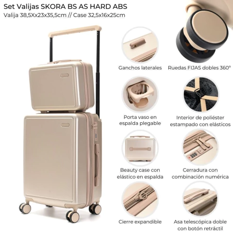 SET VALIJAS BEAUTY CASE - comprar online