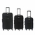 Set Valijas CHECK IN Soft Negro con 5 ruedas simples, expandible (37825)