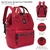Mochila boca de pez Eve cierre estampado 40x25x18 cm (37885) - comprar online