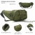 Riñonera Active Tactica Verde Militar con elastico en el frente 33x16cm (36890) - comprar online