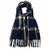 Ruana cuadros con flecos 65x175 cm (38762) - comprar online