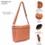 Bandolera Rif dos cierres 30x22x8cm (39866) - comprar online