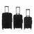 Set Valijas CHECK IN Soft Negro con 5 ruedas simples, expandible (37825) - tienda online