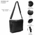 Bandolera Rif dos cierres 30x22x8cm (39864) - comprar online