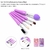 Set x5 brocha para maquillaje de ojos y rostro (39390) - comprar online