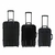 Set Valijas CHECK IN Soft Negro con 2 ruedas tractor traseras, expandible (37845) - tienda online