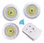 Imagen de Set 3 Luces Led Inalámbricas Control Remoto + Pilas de Regalo!!!