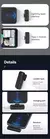 Ulanzi j12 microfone de lapela sem fio, conjunto de microfones de lapela, gravação de vídeo curta, mini microfone para iphone, android, transmissão ao vivo na internet