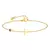 Birthstone zircônia fina elo de corrente cruz pulseira de aço inoxidável femi - loja online