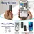 Ulanzi j12 microfone de lapela sem fio, conjunto de microfones de lapela, gravação de vídeo curta, mini microfone para iphone, android, transmissão ao vivo - comprar online