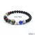 Universo sistema solar pulseira feminina pedra natural oito planetas pulseira ma - loja online