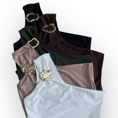 Cropped com Fivela Orgânica - comprar online