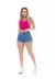 Shorts Jeans Feminino Levanta Bumbum Com Detalhe na Barra Dobrada - loja online