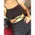 Moda Blogueira - Vestido Curto Canelado Amarração Lateral Moda Gringa - Preto, na internet