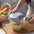 Triturador manual 500/900ml picador de carne, alho, etc - comprar online