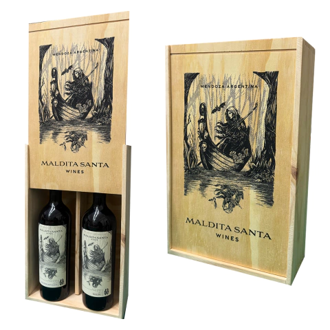 Box Madera 2 Vinos - comprar online