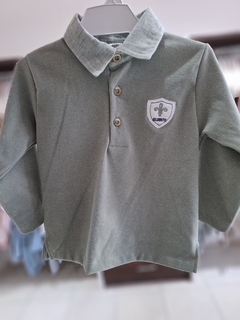 Chomba c/ cuello polo bordado escudo