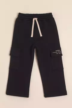 Pantalón de frisa con bolsillos laterales y estampa Vito en internet