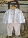 Conjunto 3P bordado flores