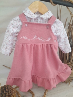 Jumper c/ body bordado flores