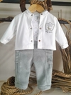 Conjunto 3P bordado escudo sky