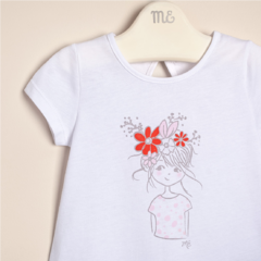 Remera de algodon con estampa Fridda - comprar online