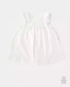 Vestido modal encaje crudo - comprar online