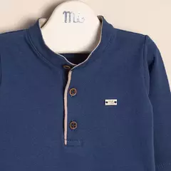 Conjunto piqué con cuello Mao - comprar online