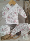 Conjunto 3P estampado rosa