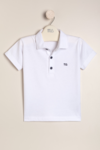 Remera polito de algodon con logo Lucas