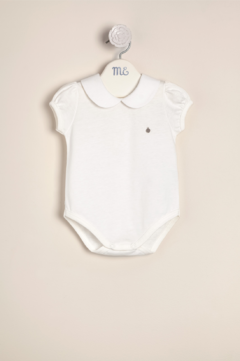 Body de jersey de algodon con cuello redondo Euge - comprar online