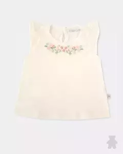 Remera bordada liberty crudo - comprar online