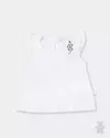 Remera pechera bordada flores