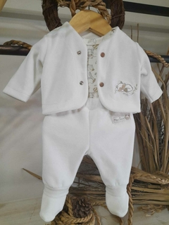 Conjunto 3P bordado zorrito