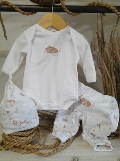 Conjunto 3P estampado zorrito
