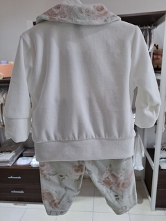 Conjunto 2P bordado petalos - comprar online
