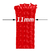 Malla Cubre Cable Piel De Serpiente Rojo 11mm Por Metro - LA DESPENSA STORE