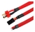 Malla Cubre Cable Piel De Serpiente Rojo 11mm Por Metro en internet