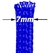 Malla Cubre Cable Piel De Serpiente Azul 7mm Por Metro - LA DESPENSA STORE